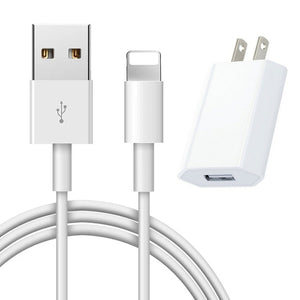 Kit USB Charge Cable + EU Plug USB Charger For iPhone 5 5S 6 6S 7 8 Plus X XS Max XR US Plug Wall Charger Cables for iPad mini 2