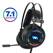 Load image into Gallery viewer, 7.1 Gaming Headset Headphones with Microphone for PC Computer for Xbox One Professional Gamer Surround Sound RGB Light