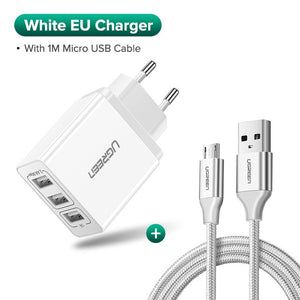 Ugreen USB Charger for iPhone Xs X 8 7 Fast Phone Charger for Samsung Xiaomi Huawei Wall Charger EU Adapter Mobile Phone Charger