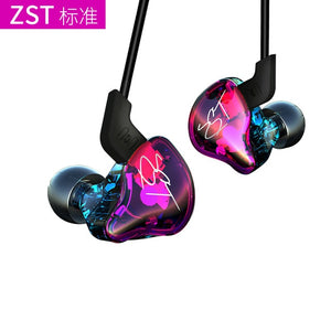 KZ ZST Pro Armature Dual Driver Earphone Detachable Cable Noise Cancelling Sport Headset With Mic for kz ZS4 AS10 C10 TRN