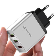 Load image into Gallery viewer, ROCK Quick Charging QC 3.0 Smart Fast 3 USB Wall Charger For Xiaomi Samsung Huawei Quick Charge Charging Adapter Mobile Phone