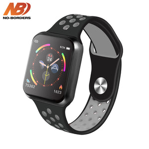 NO-BORDERS F9 Sport Smart Watch IP67 Waterproof Heart rate Full Touch Screen Smartwatch for Apple Android Watch PK F8 w34 iwo 8