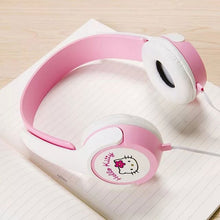 Load image into Gallery viewer, Kids Cute Cartoon Headphones for Children Girls Adjustable Over Ear Hello Kitty Headsets for iPad Cellphones Computer MP3/4 Pink