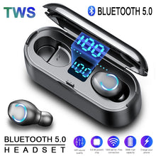 Load image into Gallery viewer, Wireless Earphone Bluetooth 5.0 LED Display F9 TWS Wireless Bluetooth Headphone Earbud 8D Stereo Headset With 3500mAh Power Bank