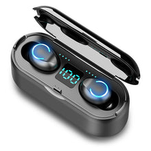 Load image into Gallery viewer, Wireless Earphone Bluetooth 5.0 LED Display F9 TWS Wireless Bluetooth Headphone Earbud 8D Stereo Headset With 3500mAh Power Bank