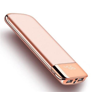 30000mah Power Bank External Battery PoverBank 2 USB LED Powerbank Portable Mobile phone Charger for Xiaomi MI iphone 7 8 XR 11