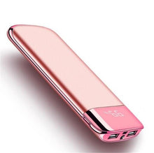 Load image into Gallery viewer, 30000mah Power Bank External Battery PoverBank 2 USB LED Powerbank Portable Mobile phone Charger for Xiaomi MI iphone 7 8 XR 11