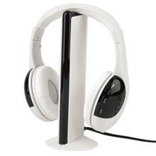 Load image into Gallery viewer, BEESCLOVER 5 In 1 Headset Wireless Headphone Cordless RF Mic For PC TV DVD CD MP3 MP4 d35