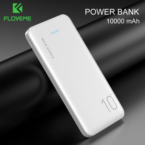 FLOVEME Power Bank 10000mAh Portable Charger For Samsung Xiaomi mi Mobile External Battery Powerbank 10000 mAh Poverbank Phone