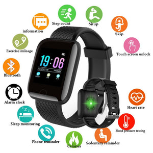 Abay Men women Digital Smart Watch Blood Pressure Heart Rate Sport fitness tracker Bluetooth Smartwatch For ios android