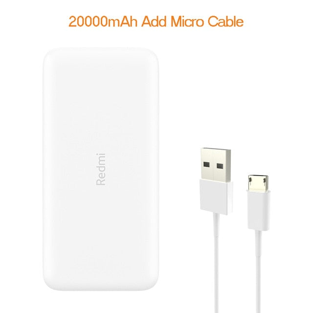 2019 Xiaomi Redmi Original Power Bank 20000mAh 18W Quick Charge 10000mAh Powerbank Fast Charging Portable Charger