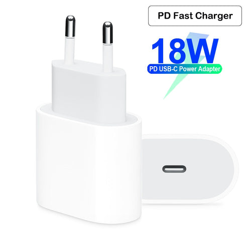 18W USB Type C Charger Adapter For iPhone 11 pro Xs Max X Xr 8 Plus PD Fast Charging Power Type-C EU US Plug for Apple Charger