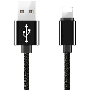 Metal Braided USB Data Sync Charging Cable For iPhone 6 6S 7 8 Plus X 5 5S SE Fast Phone Charger USB Cable 2m 3m For iPad 4 5 6