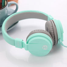 Load image into Gallery viewer, Fashion Cute Earphones headphone headset Candy Color Children Foldable Earphone with Microphone For Xiaomi Mp3 Smartphone Girls