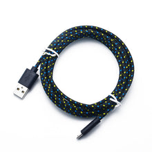 Load image into Gallery viewer, Micro USB Candy Cables for Micro Usb Charging Charger 1M Cable Nylon Charging Data Transfer Cord for Andriod for Huawei Xiaomi