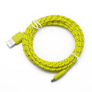 Micro USB Candy Cables for Micro Usb Charging Charger 1M Cable Nylon Charging Data Transfer Cord for Andriod for Huawei Xiaomi