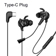 Load image into Gallery viewer, Baseus In-Ear Earphone 3.5mm Typc C Wired Headset for PUBG Gamer Gaming Headphones Hi-Fi Earbuds With Dual Microphone Detachable