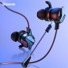 Load image into Gallery viewer, Baseus In-Ear Earphone 3.5mm Typc C Wired Headset for PUBG Gamer Gaming Headphones Hi-Fi Earbuds With Dual Microphone Detachable